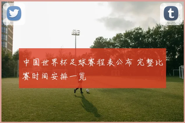 中国世界杯足球赛程表公布 完整比赛时间安排一览