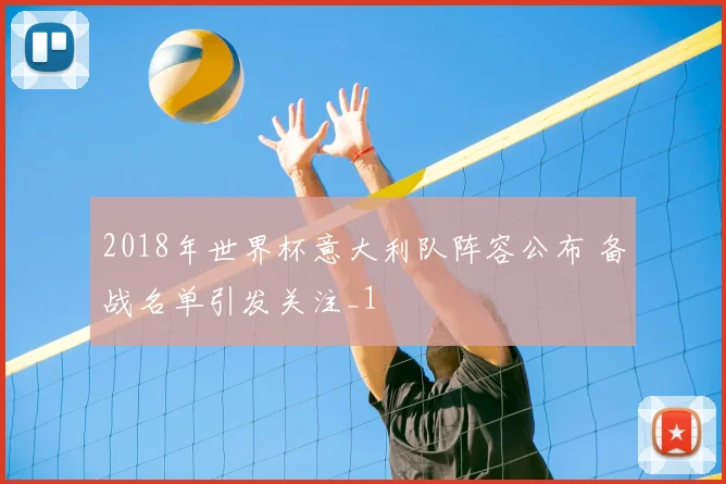 2018年世界杯意大利队阵容公布 备战名单引发关注_1